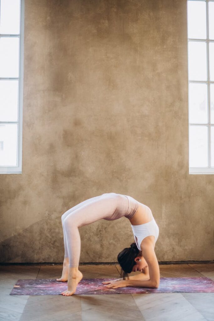 Woman Practicing Yoga